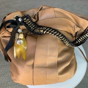 Taupe Marni satchel handbag